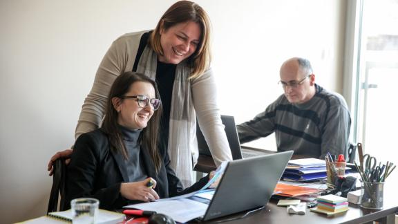 People working together. 